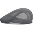 thumbnail image 5 of Men Breathable Mesh Summer Hat Newsboy Beret Ivy Cap Cabbie Flat Cap, 5 of 7