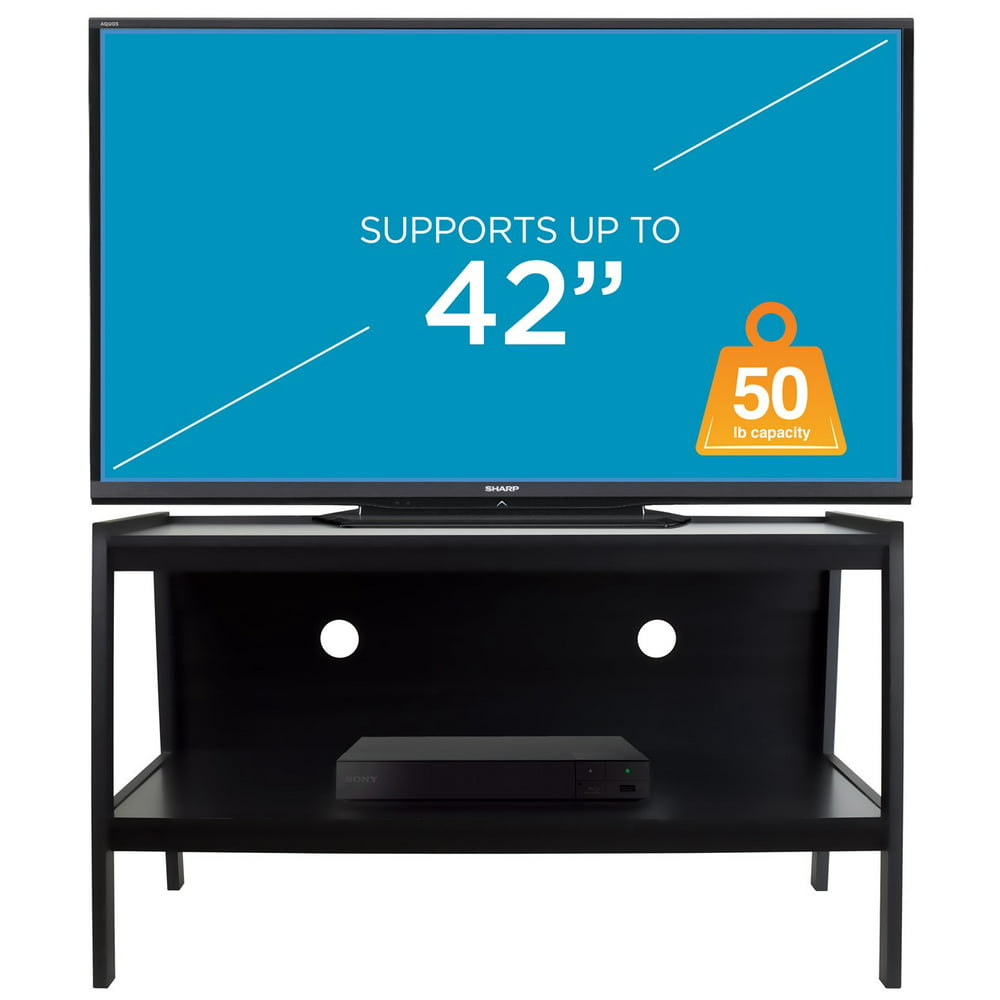 Mount-It! Wood TV Stand with Storage |Fits 32-42 Inch Flat ...