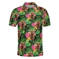 thumbnail image 3 of Lotusprinthandmade Personalized Highland Cattle Men Polo Shirt (Lightweight) S-5XL Multicolor (3XL), 3 of 5