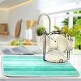 thumbnail image 3 of Farmhouse Rooster Dish Drying Match with Hanging Loop High Absorbent Reversible Microfiber Dish Drying Pad Dish Rack Pad Drainer Mat for Kitchen Counter Coffee Bar, 3 of 4