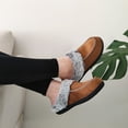 thumbnail image 2 of FREISTERN Women's Fuzzy House Slipper Warm Scuff Memory Foam Slip on Indoor Outdoor House Shoes, 2 of 6