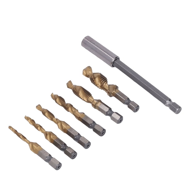 Juego De Brocas Para Brocas, Brocas Métricas Con Ranura En Espiral Mejor Extracción De Virutas 6 Tamaños Con Varilla De Extensión Para Láminas De Aluminio ANGGREK Ocean Broad Surfboard Fins
