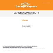 Car Keys Express Honda 4 Button Remote with Trunk Release and Programming Combo