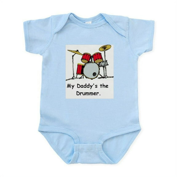 CafePress - My Daddys The Drummer Body Suit - Baby Light Bodysuit, Size Newborn - 24 Months