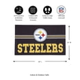 thumbnail image 4 of Team Sports America NFL Pittsburgh Steelers Entrance Doormat | 28 x 16 Inches | Embossed Cross Hatch | Non - Slip Backing | Indoo, 4 of 5