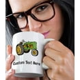 thumbnail image 5 of Custom Funny Coffee Mug Coffee Cup Tractor Open-Roof White Ceramic Tea Cup 11 OZ Personalized Text Here, 5 of 7