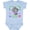 AE-Light Blue, variant on St. Augustine Florida Cute Swimming Manatee Boys or Girls Baby Bodysuit