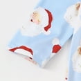 thumbnail image 4 of Pandaie Infant Baby Boy Girl Clothes Santa Long Sleeve Jumpsuit Newborn First Christmas Outfit One Piece Romper Blue 6-12 Months, 4 of 7