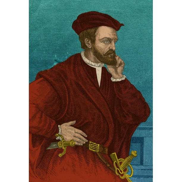 Jacques Cartier French Explorer Poster Print By Science Source Walmart Com Walmart Com