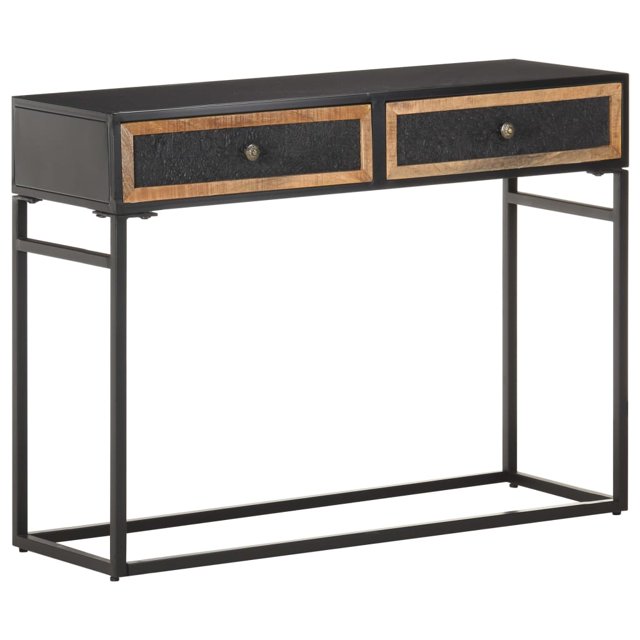 vidaXL Table Console 100x35x75 cm Bois de Manguier Massif
