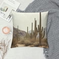 thumbnail image 2 of Creowell Cactus Pillow Cushion Covers for Sofa Couch Bedroom Car Chair Home Decor, All Year Round Suitable Throw Pillow Cover 1PC 22x22in, 2 of 5