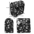 thumbnail image 4 of Floral Stand Mixer Cover, Abstracted Flowers Polka Dot Chains Print on Dark Tone Background, Kitchen Appliance Organizer Bag Cover with Pockets, 5 Quarts, Grey Charcoal Grey, by Ambesonne, 4 of 4