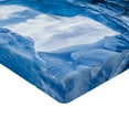 thumbnail image 2 of Ambesonne Blue Fitted Sheet, Glacier Frozen Cave, Queen Size, Blue, 2 of 3