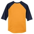 thumbnail image 6 of Sport-Tek Raglan Jersey (T200) Gold/Navy, 4XL, 6 of 6