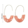thumbnail image 4 of Minnieouse 1 par de aretes en forma de U con estampado de leopardo universal para niñas adolescentes rosa Type3 NO3 Minnieouse AP010170-05, 4 of 6