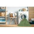 thumbnail image 2 of Ahgly Company Machine Washable Indoor Square Transitional Green Peas Green Area Rugs, 5' Square, 2 of 7