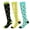 Dog（Green）, variant on Wowstyle 3 Pairs Compression Socks for Women Knee High for Running Work Support Nurses Pregnancy Travel