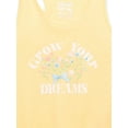 thumbnail image 3 of Sleep On It Girls Graphic Print Tank Top and Shorts Pajama Set with Scrunchie, 3-Piece, Sizes 7-16, 3 of 4