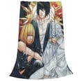 thumbnail image 4 of Death Note Cartoon Printing Throw Blanket, All Seasons Flannel Fleece Blanket, Soft & Warm Plush Blankets for Couch Sofa Bed Camping Travel, 40"x30", 4 of 9