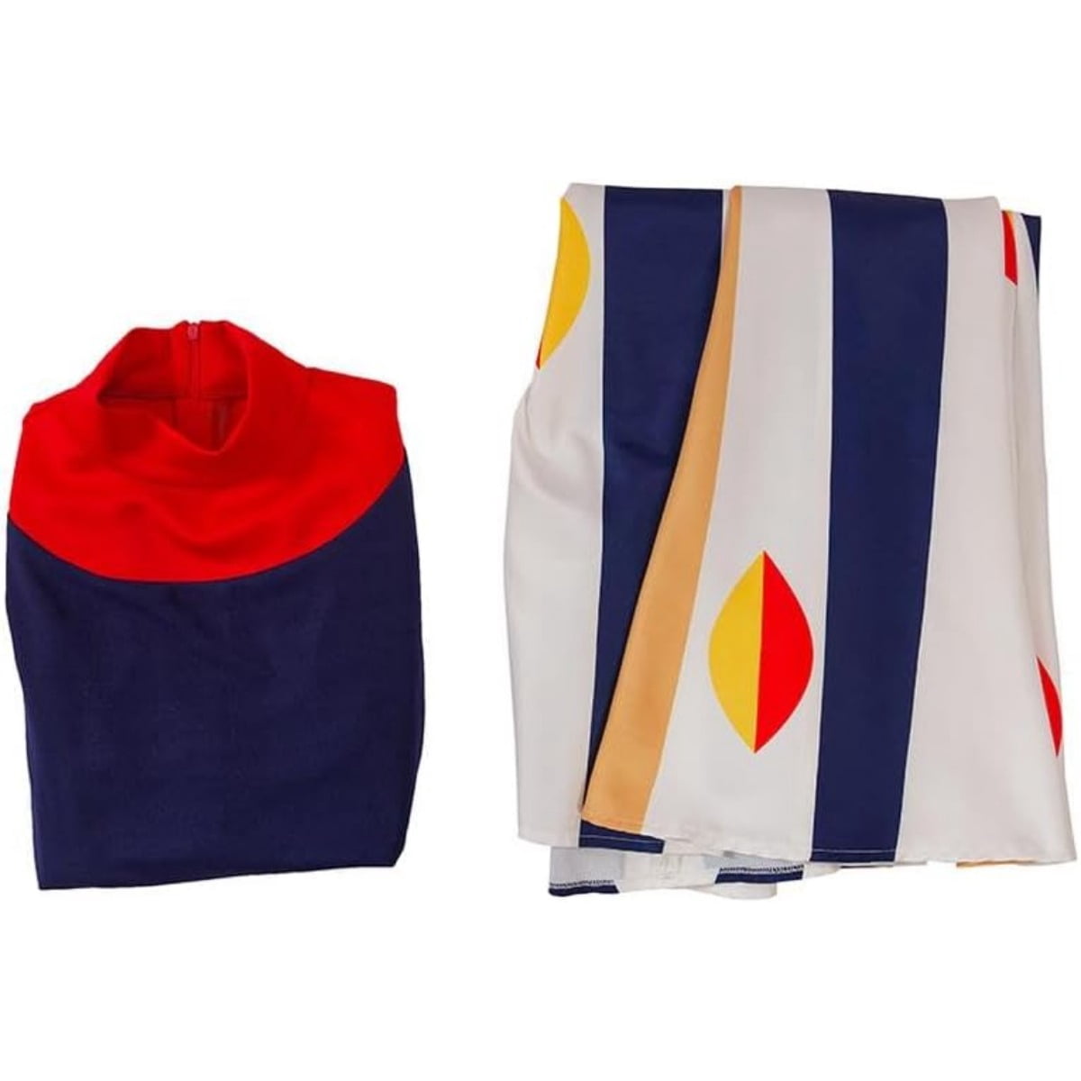 Women's Retro-Inspired Franny Robinson Costume Set - Printed Top & Skirt Outfit