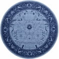 thumbnail image 1 of Unique Loom La Jolla Collection Tone Traditional Round Rug, 8 Feet, Blue/Navy Blue, 1 of 2
