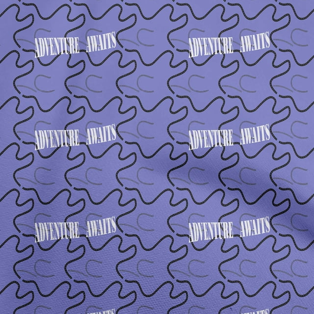 oneOone Velvet Medium Purple Fabric Travel Craft Projects Decor Fabric Printed By The Yard 58 Inch Wide
