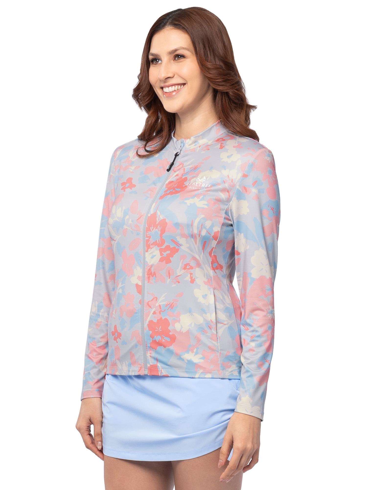 Realtree Ladies Long Sleeve ZIP Performance Top, Size S-2XL