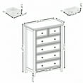 thumbnail image 4 of Tcbosik 6-Drawer Dresser, Modern Chest of Drawers for Closet, Bedroom, Living Room, Space Saving, White, 4 of 9