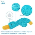 thumbnail image 7 of Best Pet Supplies Crinkle Dog Toy for Small, Medium, and Large Breeds, Cute No Stuffing Duck with Soft Squeaker, Fun for Indoor Puppies and Senior Pups, Plush No Mess Chew and Play, 7 of 7