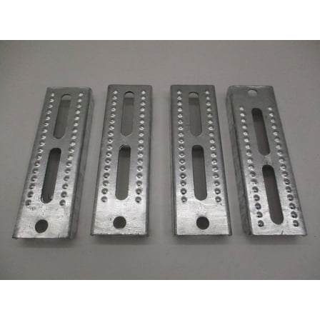 (4) Boat Pontoon Trailer 8" Galvanized Steel Bolster Bunk Board Brackets