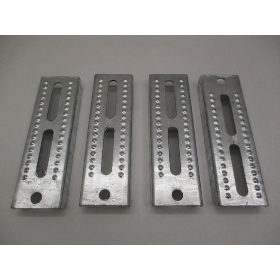 (4) Boat Pontoon Trailer 8" Galvanized Steel Bolster Bunk Board Brackets