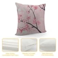 thumbnail image 4 of GOSMITH Spring Pillow Decorative Throw Pillow Covers, Pink Chinese Cherry Blossom Flower Japan Plum Branch Double Sided Square Pillow Cases Pillowcase Sofa Cushion White, 4 of 5