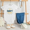 thumbnail image 3 of US Navy Anchor Logo Honor Courage Romper Boys or Girls Infant Baby Brisco Brands 6M, 3 of 6