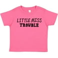 thumbnail image 3 of Inktastic Little Miss Trouble Girls Toddler T-Shirt, 3 of 5