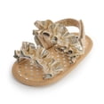 thumbnail image 5 of Usaibhir Infant Baby Girls Summer Sandals Premium Non Slip Rubber Soft Sole Breathable Toddler First Walker Outdoor Beach Shoes 0-18M, 5 of 10