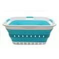 thumbnail image 2 of SAMMART Collapsible Plastic Laundry Basket - Foldable Pop Up Storage Container/Organizer - Portable Washing Tub - Space Saving Hamper/Basket, 2 of 7
