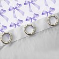 thumbnail image 4 of Manfei Girls Bow Bowtie Curtains Pack of 2 (42x84 Each),Retro Bowknot Curtains Blackout,Purple White Bedroom Curtains For Girls,Ultra Soft Home Decor, 4 of 6