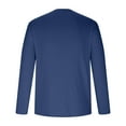 thumbnail image 3 of Vunhao Mens Long Sleeve Lightweight Shirts, Lightweight Solid Crewneck Uv Protection Mens Fall Shirts on Clearance Sale Navy, 3 of 5