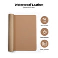 thumbnail image 4 of Protector de escritorio Ysagi de piel impermeable, 80 x 40 cm, color caqui, 4 of 9