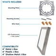 thumbnail image 5 of Luxrite 6 Inch Square LED Flush Mount Light, 15W 1000LM, 5CCT, Dimmable, Brushed Nickel 4-Pack, 5 of 7