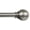 Plated Brushed Pewter, variant on Lumino 1" Plated Oil Rubbed Bronze Classic Ball Adjustable Single Curtain Rod Set, 42"-120"