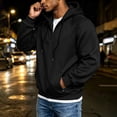thumbnail image 6 of Ylhdenz Mens Quarter Zip Hoodie Fall Fashion Long Raglan Sleeve Pullover Casual Drawstring Hooded Sweatshirts with Zipper Pocket M, 6 of 8