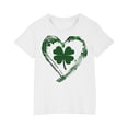 thumbnail image 1 of FAIWAD Hauts pour Enfants pour la Saint-Patrick Manches Courtes Col Rond Ample Confortable Chandail Garçons Filles T-Shirts Imprimés Mignons, 1 of 4