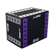 Xspec 3 in 1 Plyometric Fitness Exercise Jump Foam Box, 30" x 24" x 20", Heavy