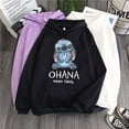 thumbnail image 3 of Sudadera con capucha de Disney Stitch para mujer, jerséis Harajuku, Tops informales Kawaii bonitos, Sudadera con cuello redondo y estampado de Ángel, sudadera Extragrande, 3 of 5