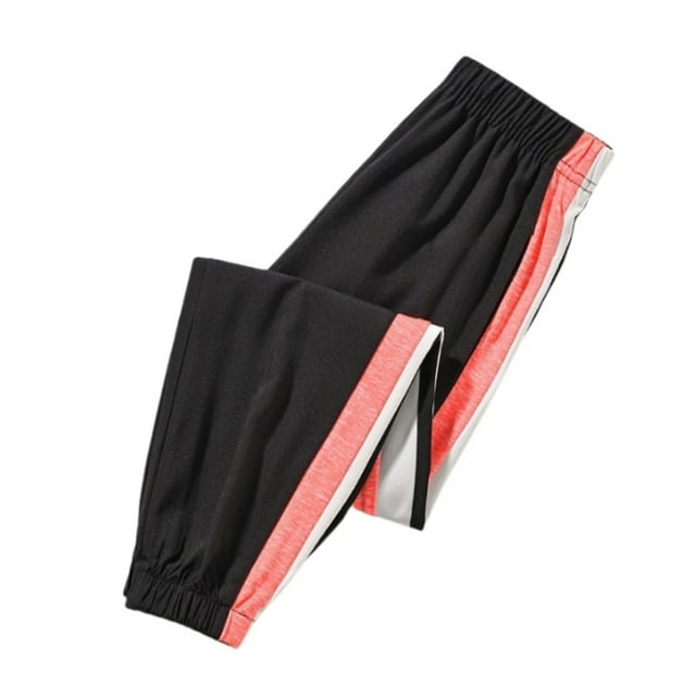 YWOAGH Pantalons Garçons Légers Randonnée Sports Extérieur Pantalons pour Jeunes avec Poches Pantalons Orange