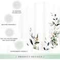 thumbnail image 5 of Sage Green Eucalyptus Botanical Shower Curtain Watercolor Leaves Plants Bathroom Curtains Set Mint Gold Floral Nature 72Wx72L Inches Bath Accessories Decor Fabric 12 Hooks, 5 of 6