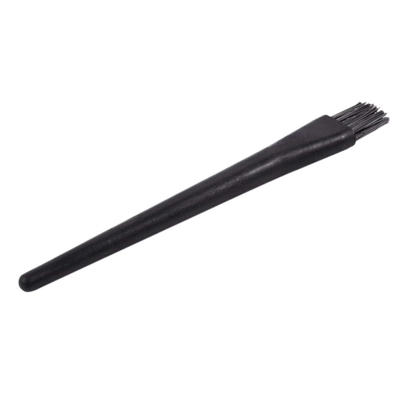 5 Pcs 1.5 x 0.5cm Black Plastic Round Handle Anti Static ESD Brush LW 