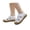 White, variant on Huanglei Closed Toe Sandals ,6 Toddler ,Black