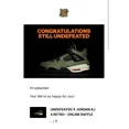 thumbnail image 1 of Size 11 – Jo r-dan 4 Retro OG SP Undefeated 2025 Presale Order Confirmed, 1 of 2